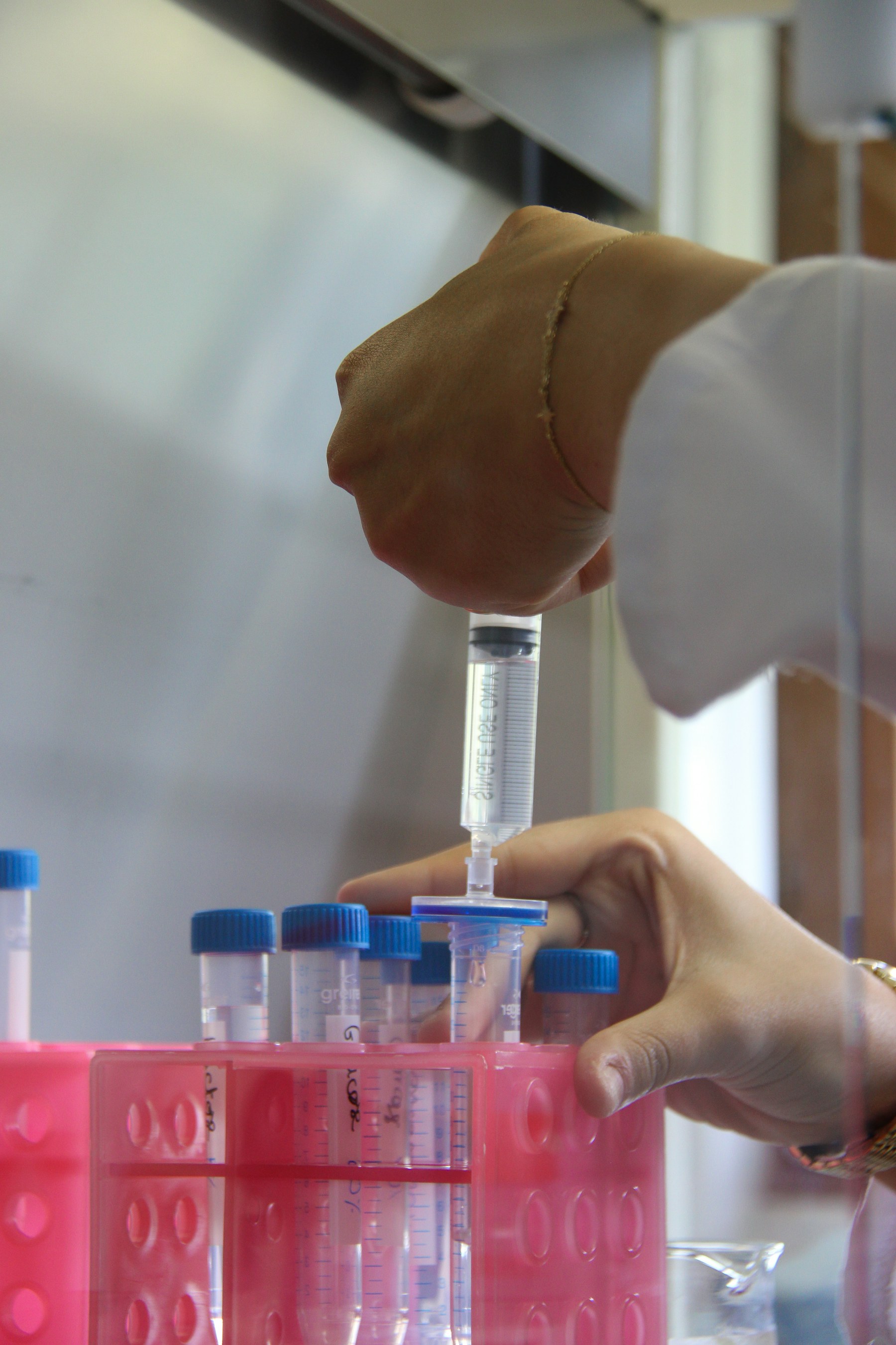 Trabajo técnico en un laboratorio